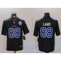 Dallas Cowboys #88 CeeDee Lamb Black Throwback With Patch Vapor Untouchable Limited Stitched Jersey