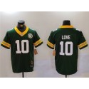 Green Bay Packers #10 Jordan Love Green 2023 F.U.S.E. With Patch Limited Stitched Jersey