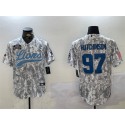 Detroit Lions #97 Aidan Hutchinson 2024 Arctic Camo Salute To Service Stitched Jersey