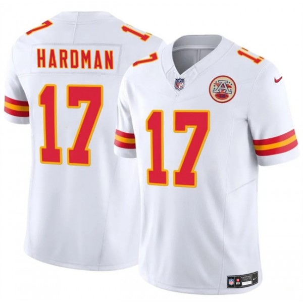 Kansas City Chiefs #17 Mecole Hardman White 2024 F.U.S.E. Vapor Untouchable Limited Stitched Jersey