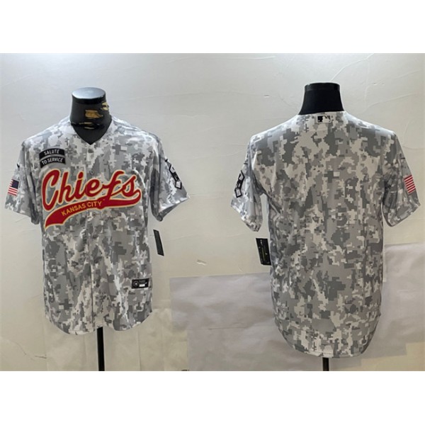 Kansas City Chiefs Blank 2024 Arctic Camo Salute To Service Stitched Jersey