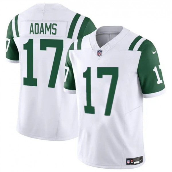New York Jets #17 Davante Adams White 2024 Classic Alternate Vapor F.U.S.E. Limited Stitched Jersey