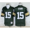 Green Bay Packers #15 Bart Starr Green Throwback Stitched Jersey