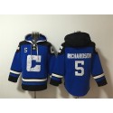 Indianapolis Colts #5 Anthony Richardson Blue Ageless Must-Have Lace-Up Pullover Hoodie