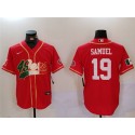 San Francisco 49ers #19 Deebo Samuel Red Mexico With Patch Stitched Jersey