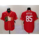 San Francisco 49ers #85 George Kittle Red Mexico With Patch Stitched Jersey