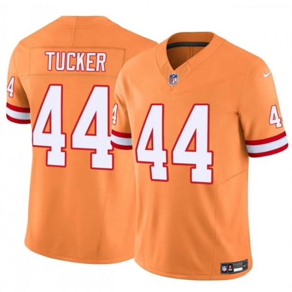 Tampa Bay Buccaneers #44 Sean Tucker Orange F.U.S.E. Throwback Limited Stitched Jersey