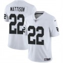 Las Vegas Raiders #22 Alexander Mattison White 2024 Vapor Stitched Jersey