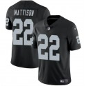 Las Vegas Raiders #22 Alexander Mattison Black 2024 Vapor Stitched Jersey
