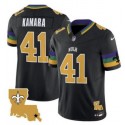 New Orleans Saints #41 Alvin Kamara Black 2024 F.U.S.E. Vapor Limited Stitched Jersey