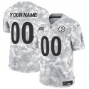 Pittsburgh Steelers Custom Arctic Camo 2024 F.U.S.E. Salute To Service Limited Stitched Jersey