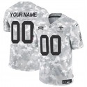 New Orleans Saints Custom Arctic Camo 2024 F.U.S.E. Salute To Service Limited Stitched Jersey