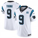 Carolina Panthers #9 Bryce Young White 2024 30th Anniversary Patch F.U.S.E. Vapor Limited Stitched Jersey