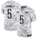 Washington Commanders #5 Jayden Daniels Arctic Camo 2024 F.U.S.E. Salute To Service Limited Stitched Jersey