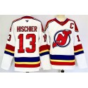 New Jersey Devils #13 Nico Hischier White 2024-25 With C Patch Stitched Jersey