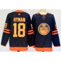 Edmonton Oilers #18 Zach Hyman Navy 2024-25 Stitched Jersey