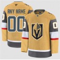 Vegas Golden Knights Custom Gold 2024-25 Home Stitched Jersey