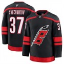 Carolina Hurricanes #37 Andrei Svechnikov Black 2024-25 Home Stitched Jersey