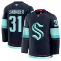Seattle Kraken #31 Philipp Grubauer Navy 2024-25 Home Stitched Jersey