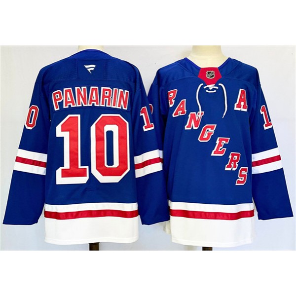 New York Rangers #10 Artemi Panarin Royal 2024-25 Home With A Patch Stitched Jersey