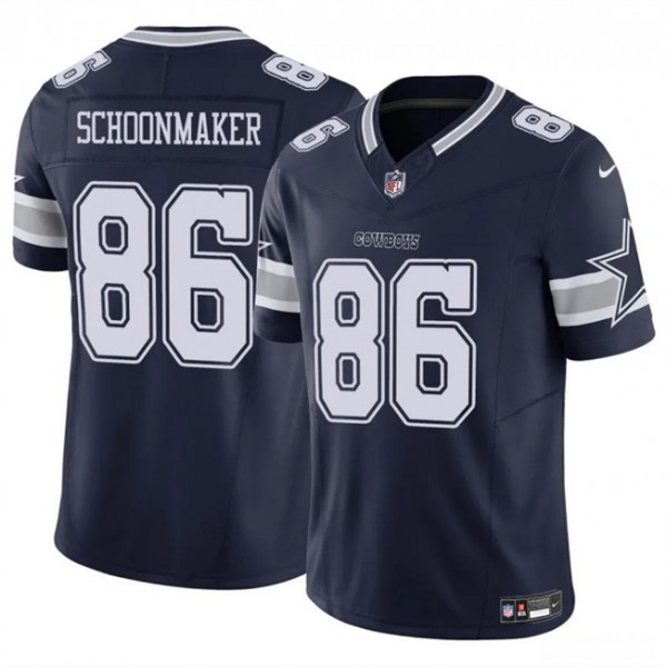 Dallas Cowboys #86 Luke Schoonmaker Navy 2023 F.U.S.E. Vapor Untouchable Limited Stitched Jersey