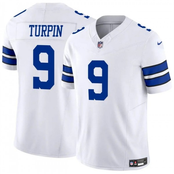 Dallas Cowboys #9 KaVontae Turpin White 2023 F.U.S.E. Vapor Untouchable Limited Stitched Jersey
