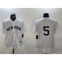 New York Yankees #5 Joe DiMaggio White Cool Base Stitched Jersey