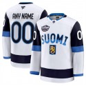 Finland Custom White 2025 4 Nations Face-Off Premium Stitched Jersey