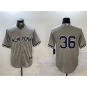 New York Yankees #36 Clarke Schmidt Gray Cool Base Stitched Jersey