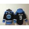 Utah Club #9 Clayton Keller Black Blue Ageless Must-Have Lace-Up Pullover Hoodie