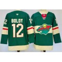 Minnesota Wild #12 Matt Boldy Green 2024-25 Home Stitched Jersey