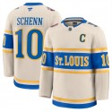 St. Louis Blues #10 Brayden Schenn Cream 2024-25 Winter Classic Stitched Jersey