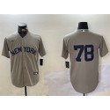 New York Yankees #78 Kellin Deglan Gray Cool Base Stitched Jersey