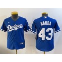 Los Angeles Dodgers #43 Anthony Banda Royal Alternate Limited Stitched Jersey