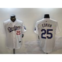 Los Angeles Dodgers #25 Tommy Edman White Gold Home Limited Stitched Jersey