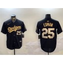 Los Angeles Dodgers #25 Tommy Edman Black Gold Limited Stitched Jersey