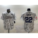 New York Yankees #22 Juan Soto 2024 Arctic Camo Stitched Jersey