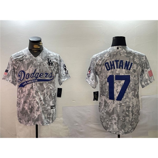 Los Angeles Dodgers #17 Shohei Ohtani 2024 Arctic Camo Stitched Jersey
