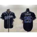 Los Angeles Dodgers #25 Tommy Edman Black 2024 World Series Champions Limited Jersey