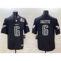 Philadelphia Eagles #6 DeVonta Smith Black 2025 Super Bowl LIX Patch Fashion New Vapor Untouchable Limited Stitched Jersey