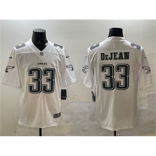 Philadelphia Eagles #33 Cooper DeJean White Fashion New Vapor Untouchable Limited Stitched Jersey