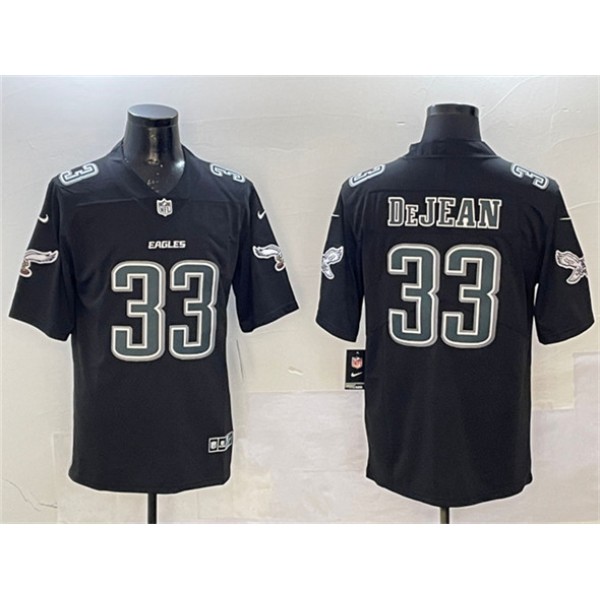 Philadelphia Eagles #33 Cooper DeJean Black Fashion New Vapor Untouchable Limited Stitched Jersey