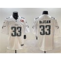 Philadelphia Eagles #33 Cooper DeJean White 2025 Super Bowl LIX Patch Fashion New Vapor Untouchable Limited Stitched Jersey
