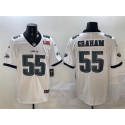 Philadelphia Eagles #55 Brandon Graham White 2025 Super Bowl LIX Patch New Vapor Untouchable Limited Stitched Jersey