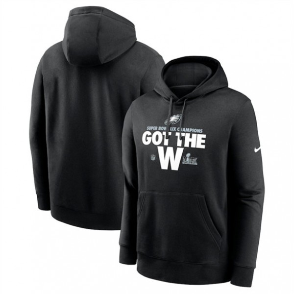 Philadelphia Eagles Black Super Bowl LIX Champions Parade Therma Performance Pullover Hoodie