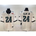 Philadelphia Eagles #24 Darius Slay Jr. White 2025 Super Bowl LIX Patch Vapor Untouchable Limited Stitched Jersey