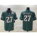 Philadelphia Eagles #27 Quinyon Mitchell Green 2025 Super Bowl LIX Patch New Vapor Untouchable Limited Stitched Jersey