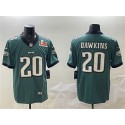 Philadelphia Eagles #20 Brian Dawkins Green 2025 Super Bowl LIX Patch Vapor Untouchable Limited Stitched Jersey