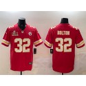 Kansas City Chiefs #32 Nick Bolton Red 2025 Super Bowl LIX Patch Vapor Untouchable Limited Stitched Jersey