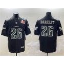 Philadelphia Eagles #26 Saquon Barkley Black 2025 Super Bowl LIX Patch Fashion Vapor Untouchable Limited Stitched Jersey